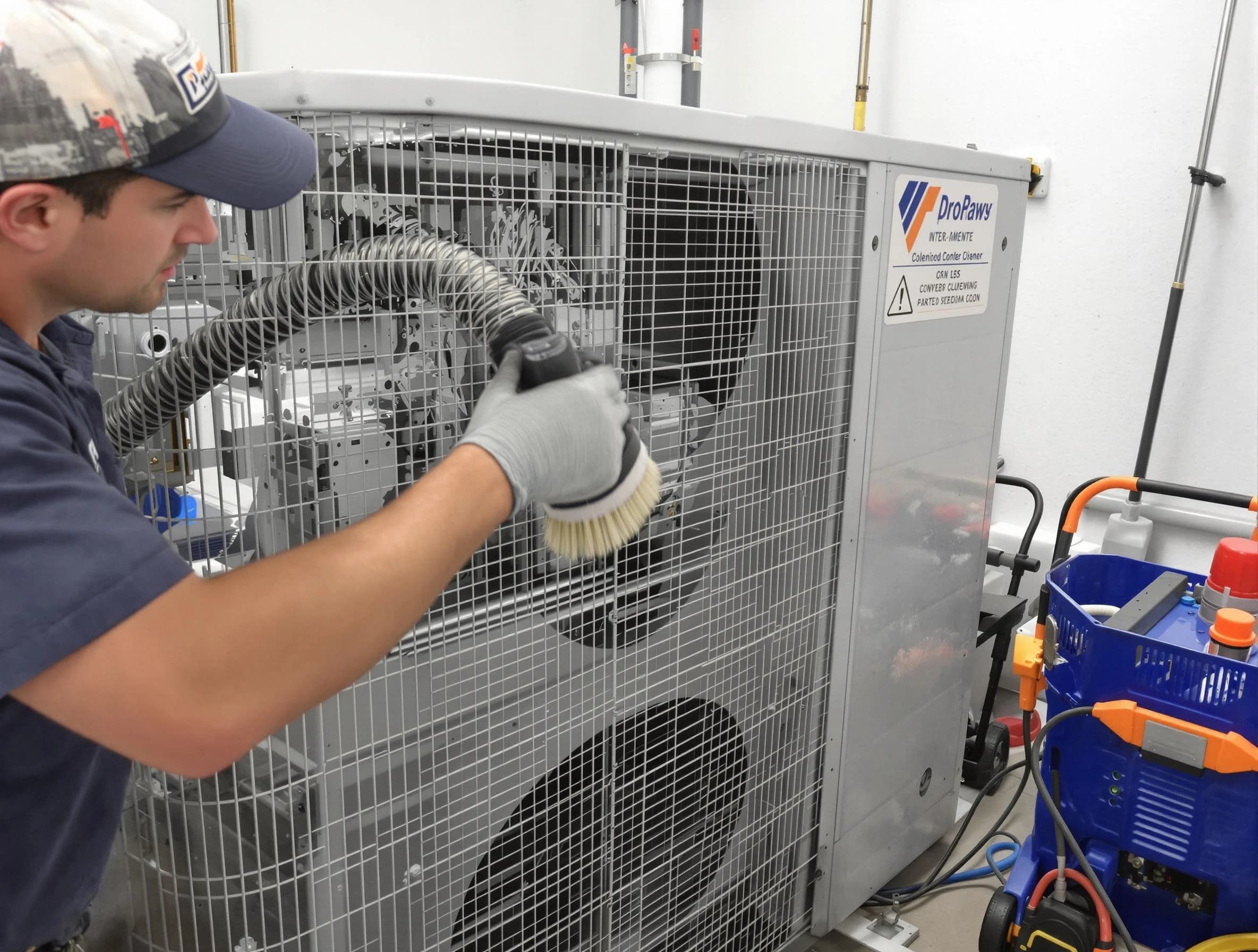Cottondale Air Duct Cleaning specialist performing precision AC coil cleaning for improved system performance in Cottondale