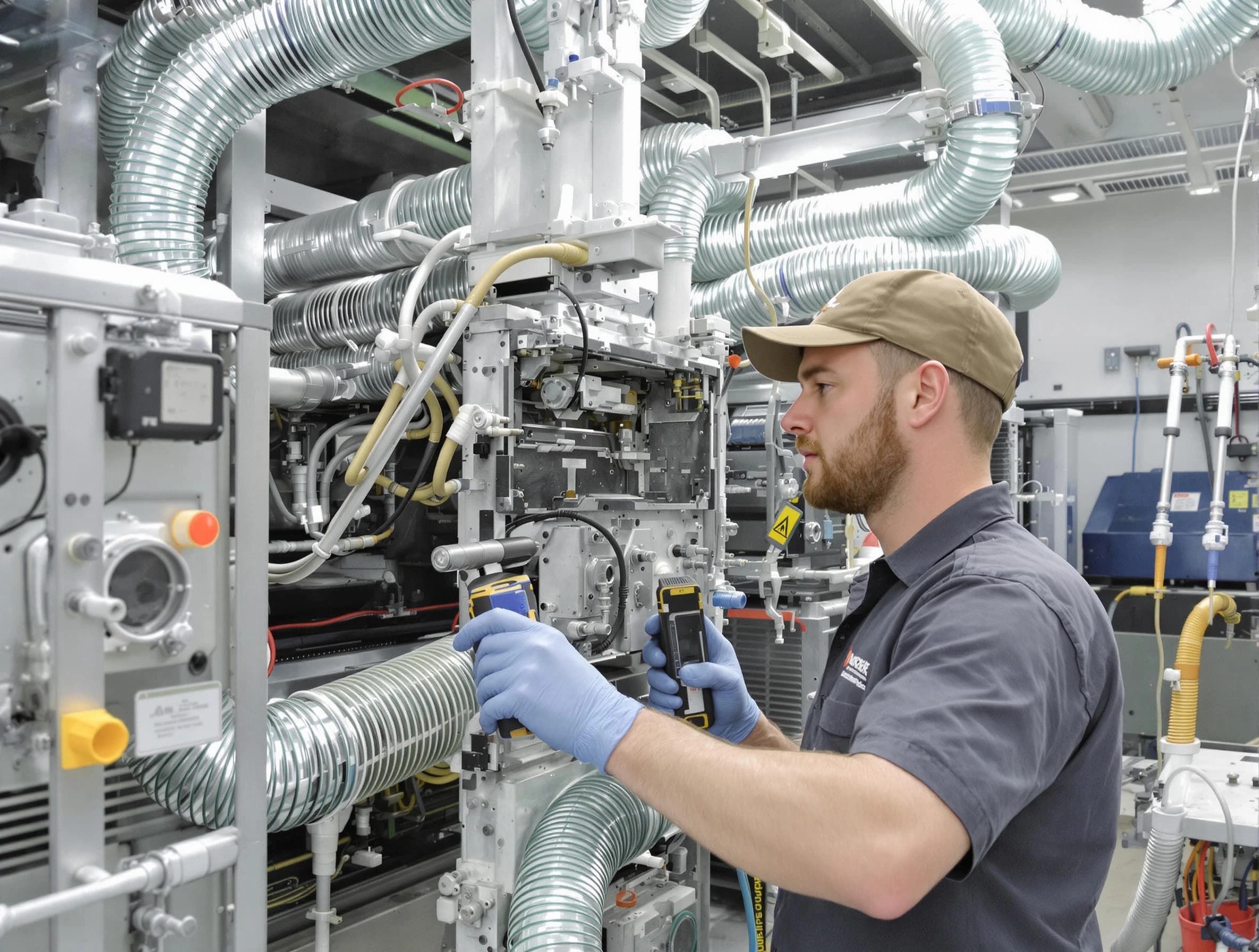 Cottondale Air Duct Cleaning technician performing precision commercial coil cleaning at a business facility in Cottondale