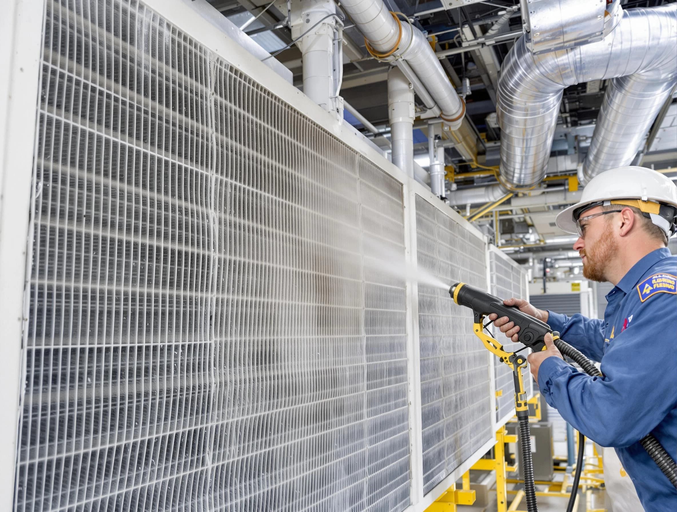 Professional commercial coil cleaning by Cottondale Air Duct Cleaning in Cottondale